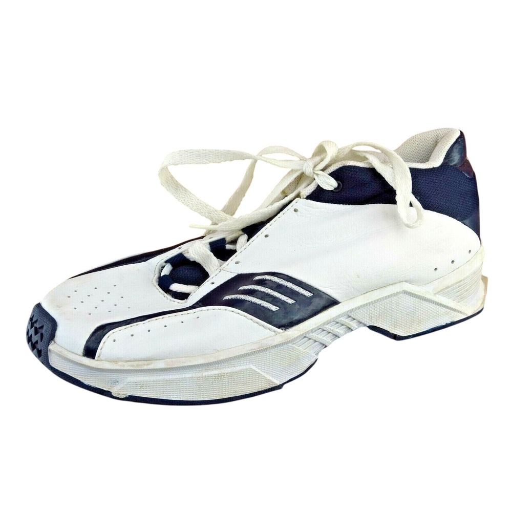 Adidas Youth Boys Size 4.5 M White Running Shoes Athletic Lace Up Sneakers‎